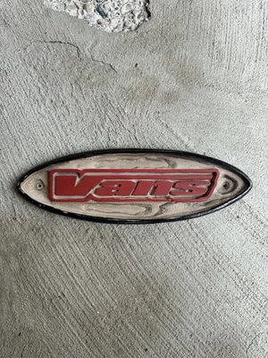 Vintage 1990s Vans Off The Wall Skate Shoe Adverting Display Sign 11”x 3.5” - Image 1 of 4