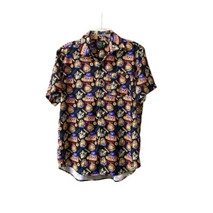 Camisa negra abotonada Despicable Me para hombre grande Villain-Con International - Imagen 1 de 15