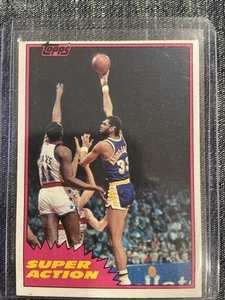 1981-82 Topps-#106 West Kareem Abdul-Jabbar Action Lakers Mint (Set Break) - Picture 1 of 6