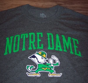 UNIVERSITY OF NOTRE DAME Fighting Irish T-SHIRT MENS LARGE NEW w/ TAG - Picture 1 of 4