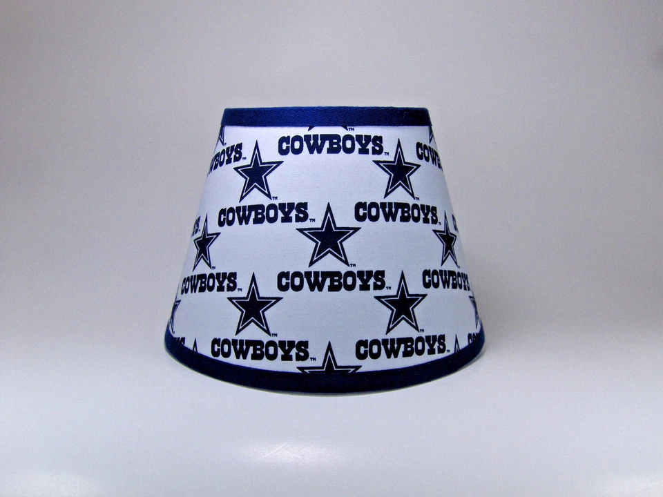 Dallas Cowboys NFL Azul Blanco Tela Lámpara Pantalla Pantalla Hecha a Mano Foto 1 de 1