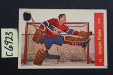 Vintage 1957-58 Parkhurst - JACQUES PLANTE - Card #15 - *See Pics* (C69623