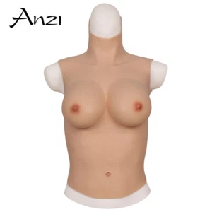 Anzi Silikon halber Body Brustform gefälschte Boobs Brustplatte für Crossdresser - Bild 1 von 12