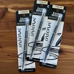 L'Oréal Extra Intense Liquid Matita Eyeliner ~ 798 Nero ~ 3 X Full Size NUOVO - Foto 1 di 1