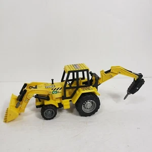 LWNR 1990s Yellow Loader With Jack Hammer Attachment with Cab Tractor - Picture 1 of 11