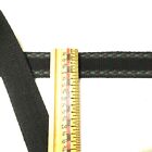 Heavy Weight Cotton Webbing 1.25" Black w/Saddle Stitch near Edges 5 Yards   WS6