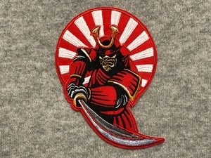 Japanese Samurai Embroidery Iron On Patch Knight Warrior Ninja Sward 10 x 14 cm - Picture 1 of 3