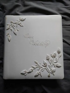 Handcrafted White Wedding Photo Album - Picture 1 of 4