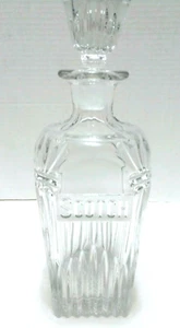 Vintage Lead Crystal Mid Century Scotch Decanter 10 3/4" - Picture 1 of 11