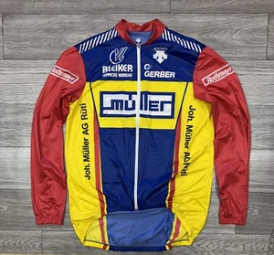 1990s Gerber Rothmayr Muller Cycles Team Vintage Jersey Jacket Descente Size XL - Picture 1 of 17