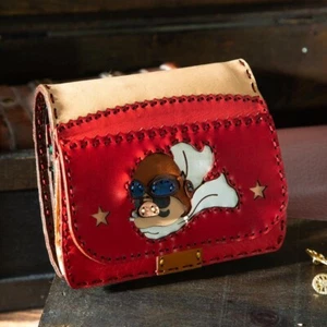 Studio Ghibli Porco Rosso Ojaga Design Short Wallet Porco NEW - Picture 1 of 10