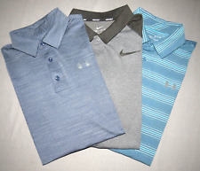 Lot of 3~ Nike Dri-Fit + Under Armour Short Sleeved Polo Golf Shirts Men's Small