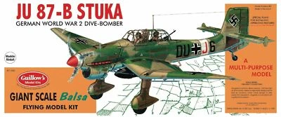 Guillow's #1002 Junkers JU-87B Stuka Balsa Wood Model Airplane, New  GUI-1002 - Image 1 of 4