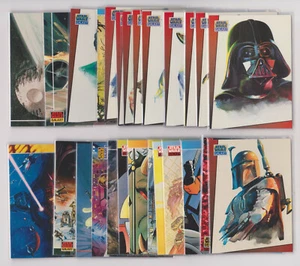 COMPLETE 28 CARD SET - 1993 Topps Star Wars Galaxy Bend Ems Cards #A-BB RARE - Picture 1 of 8