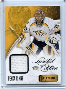 2013-14 Panini Playbook Limited Edition Jerseys #LE-PRI Pekka Rinne 76/99 - Foto 1 di 2