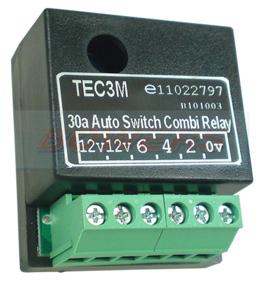 Maypole 30A Automatic Split Charge Relay - Self Switching Dual Output - MP2883