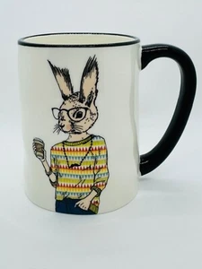 Signature Housewares Inc Hipster Kaffeetasse Hase mit Latte NEU - Bild 1 von 5