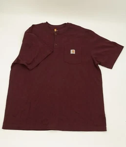 Carhartt Original Passform kurzärmelige Arbeitskleidung Taschenhemd Herren XL kastanienbraun - Bild 1 von 5