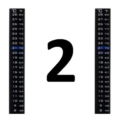 THERMOMETER 2x LCD STRIP FOR HOME BREWING SELF STICK TO WINE BEER MAKING KIT PCS - Image 1 of 2