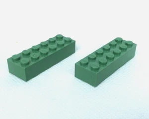 Lego® 2x Steine 2456 Sangrün 2x6 für Statue of Liberty 3450 / Yoda  UCS 7194 Neu - Bild 1 von 1