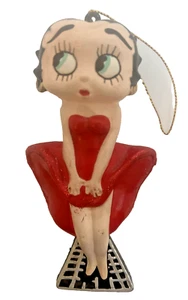 Vestido rojo adorno navideño Betty Boop KFS BB210 vintage 1998 - Imagen 1 de 3
