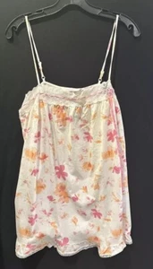 Camicia da notte vintage Y2K Victorias Secret taglia media floreale con cinturini regolabili - Foto 1 di 8