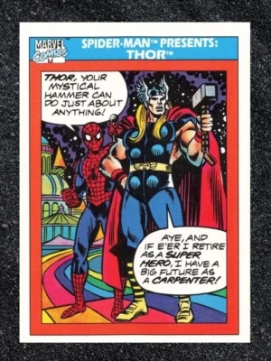 1990 Impel Marvel Universe Series 1 Trading Card Thor #154 - Image 1 of 2