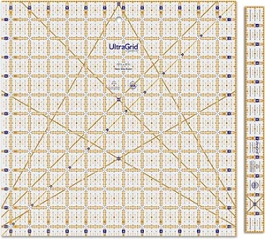 QuiltCut UltraGrid 121/2" Quadrat Bonus rutschfestes Quiltlineal-Set - Bild 1 von 4