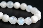 7-8MM Genuine Natural Rainbow Moonstone Beads Grade A Round Loose Beads 7"