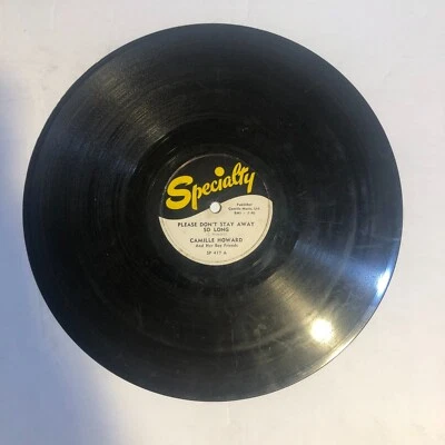 Camille Howard 78 rpm 10" record Please Dont Stay Away So Long / Million Dollar - Image 1 of 2