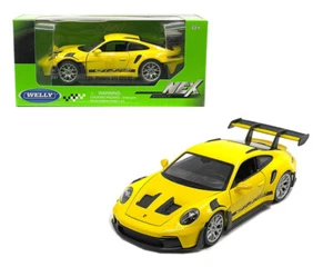 Welly 1:24 Porsche 911 GT3 RS 992 Yellow Diecast Model Car 24122W-YL - Picture 1 of 2