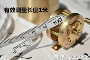 Retro Messing EDC Mini Maßband - manuelle Rolle Schwungrad Nähwerkzeug - Bild 1 von 14