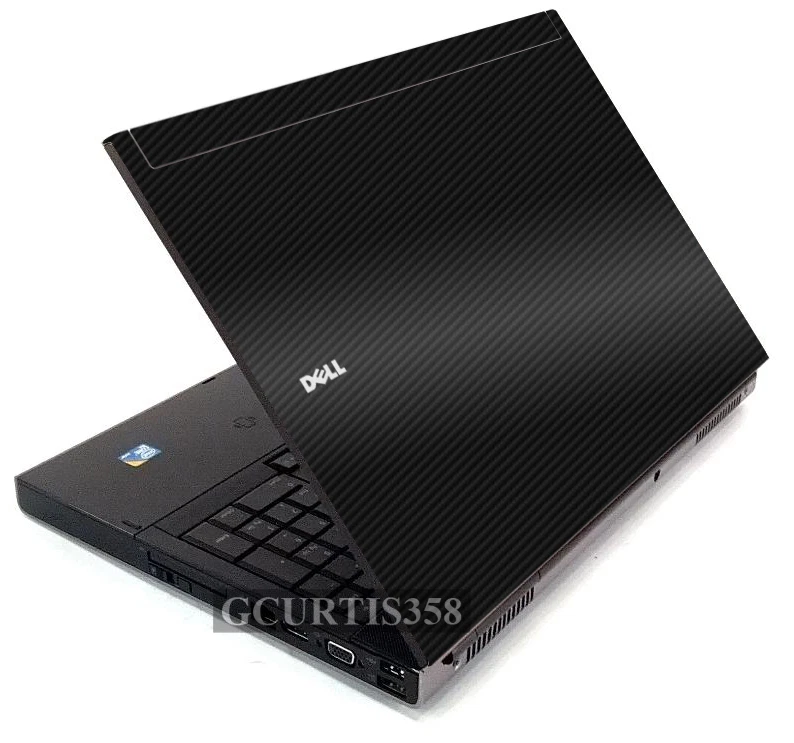 3D CARBON FIBER Vinyl Lid Skin Cover Decal fit Dell Precision M6400 M6500 Laptop - Image 1 of 1