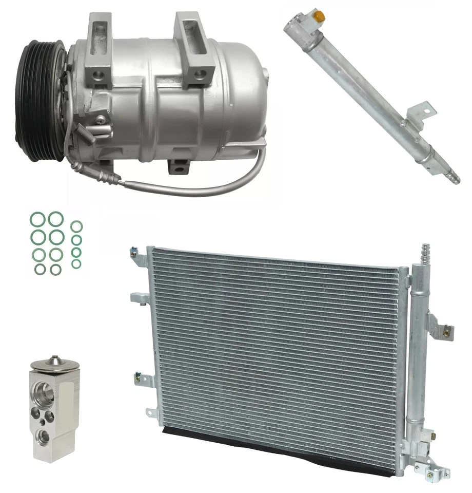 RYC Reman AC Compressor Kit With Condenser E080A Fits Volvo V70 2.4L Turbo 2006 - Image 1 of 4