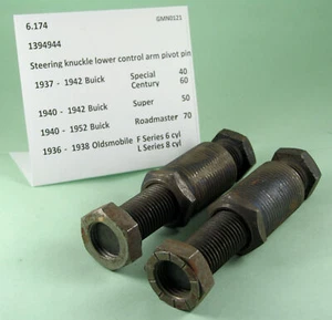 1937-1951 Buick Special Roadmaster NOS control arm pivot pins 1394944 - Picture 1 of 2