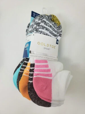 Puntera dorada para mujer 6-Pk. Calcetines Rebote Cushion No-Show, calcetines tallas 9-11 Foto 1 de 3