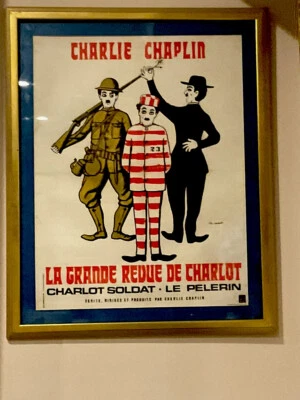 Original Charlie Chaplin Poster Leinenrücken/gerahmt Leo Kouper signiert 1959 - Bild 1 von 4