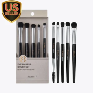 Eye Makeup Brush Set 5 Pcs | Small & Portable Eye Shadow Brushes | Korean Eye... - Picture 1 of 12