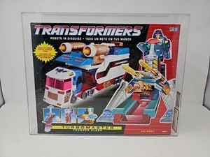NEW Graded AFA 80 NM 1991 HASBRO EURO Transformers G1 Thunderclash Turbomaster - Picture 1 of 11