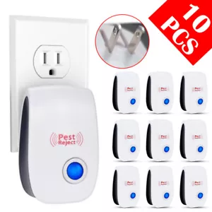 Electronic Plug-In Ultrasonic Pest Insect Rodent Repeller Cockroach Mice Rat Bug - Picture 1 of 31