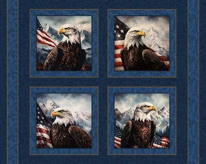 Amerikas Schoner Kissen Panel Baumwollstoff - Bild 1 von 2