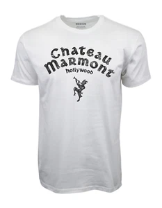 90s CHATEAU MARMONT HOLLYWOOD ADULT SHORT SLEEVES T SHIRT WHITE - Picture 1 of 3