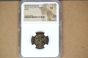 Roman Antioch: Roman Rule after 65/4 BC.  AE20- NGC VF.  Zeus- Amazing Piece! - Picture 1 of 5