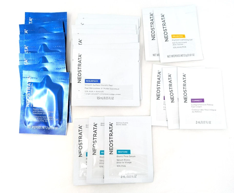 20 Neostrata Samples Restore Resurface Correct Enlighten Repair Travel Sized - Image 1 of 4
