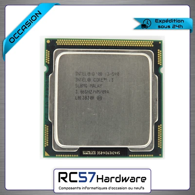 Processeur Intel 1156 Core I3-540 (2C/4T - 3,06Ghz - SLMBQ- BX80616I3540) - Photo 1/4
