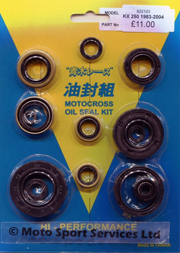 Kit De Joint D'Huile Moteur Kawasaki KX 250 KX 250 1983 À 2004 & KDX Mitaka 103 - Photo 1/1