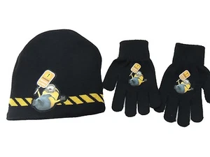 Despicable Me 2 Disfraz Sombrero Gorra Laplander Gorro Guantes Mitones 2 piezas Juego de punto - Imagen 1 de 5