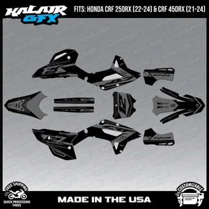 Graphics Kit for Honda CRF450RX (2021-2024) and CRF250RX (2022-24) Lethal-Smoke - Picture 1 of 4