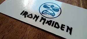 IRON MAIDEN WATERSLIDE HEADSTOCK LOGO TETE DE GUITARE IRON MAIDEN - Picture 1 of 2
