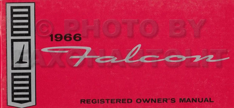 Ford Falcon and Ranchero 1966 manual del propietario libro de instrucciones del usuario canadiense Foto 1 de 2